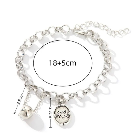Good Luck Charm Silver Bracelet - Picture 3 of 4